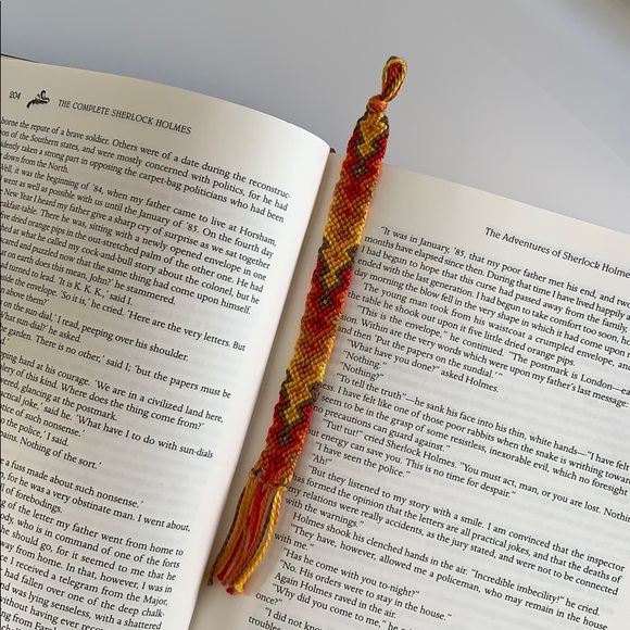 Beautiful Handmade Fire Design Bookmark - Picture 1 of 4